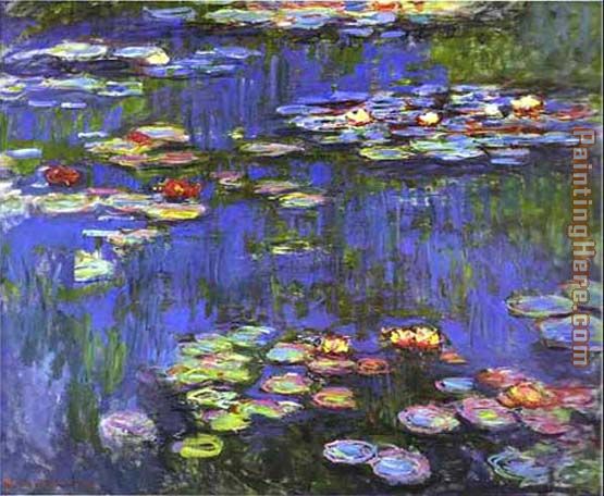 Water Lilies 1914 painting - Claude Monet Water Lilies 1914 art painting